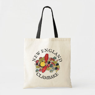 Tote Bag Dîner de fruits de mer au homard Clambake New Engl