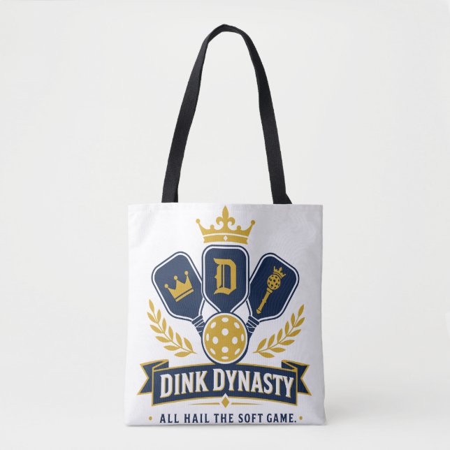 Tote Bag Dink Dynasty - Royauté de Pickleball (Devant)