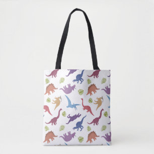 Tote Bag Dino Dinosaur Motif