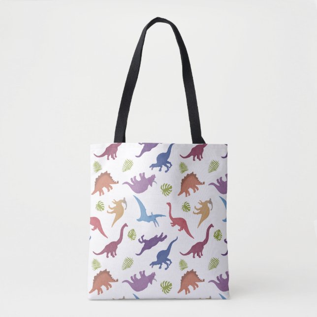 Tote Bag Dino Dinosaur Motif (Devant)