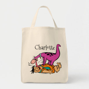Tote Bag Dino léchant le Flintstone de Fred