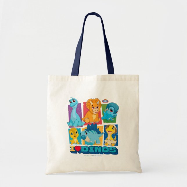 Tote Bag Dino Ranch | Dinosaure amusant et coloré (Devant)