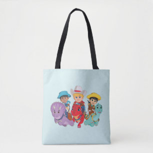 Tote Bag Dino Ranch Friends Design