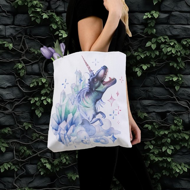 Tote Bag Dinocorn Crystal Dinosaur Unicorn Imaginaire Unisa (Créateur téléchargé)