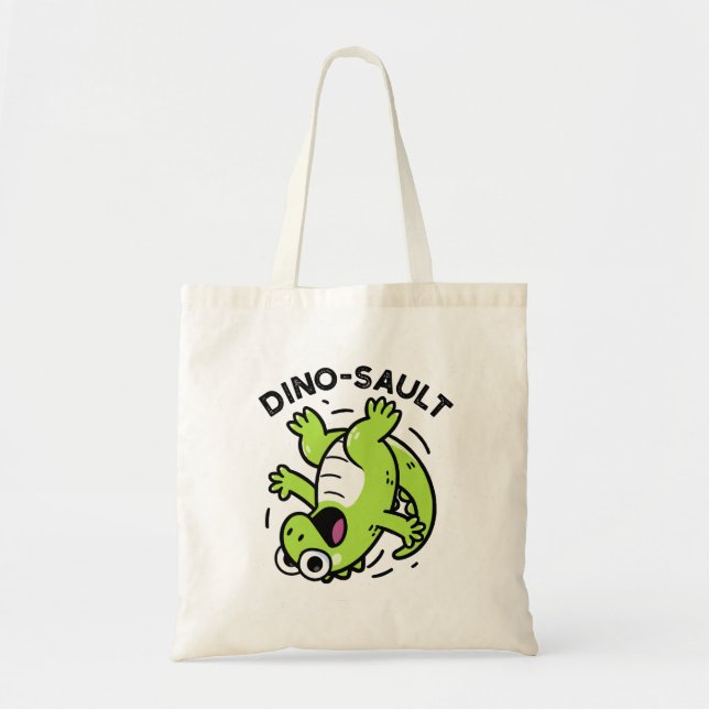 Tote Bag Dinosault Funny Dinosaur Pun (Devant)