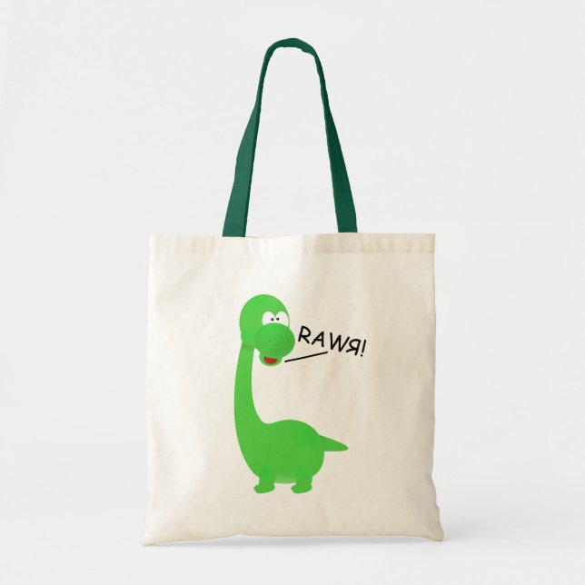 Tote Bag Dinosaure de Rawrosaur (Devant)
