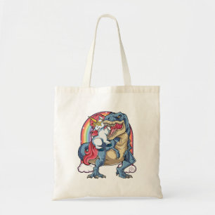 Tote Bag Dinosaure d'équitation de licorne