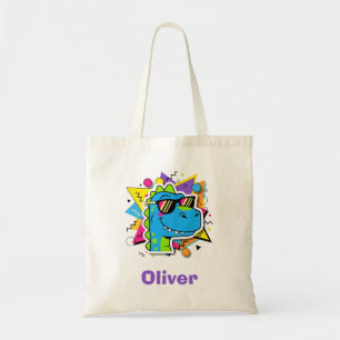 Tote Bag Dinosaure funky des années 90 avec lunettes de sol