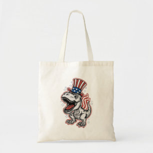 Tote Bag Dinosaure patriotique américain