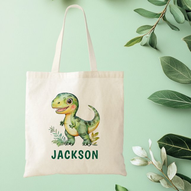 Tote Bag Dinosaure personnalisé pour enfants (Créateur téléchargé)