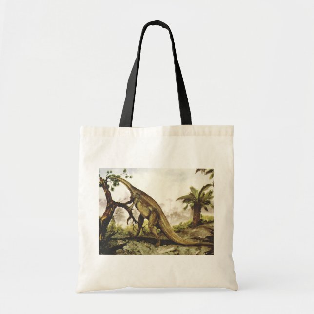 Tote Bag Dinosaures Anciens, Plateosaurus Broutant des Arbr (Devant)