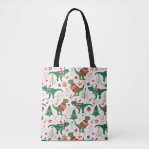 Tote Bag Dinosaures dans Sweaters Motif de Noël