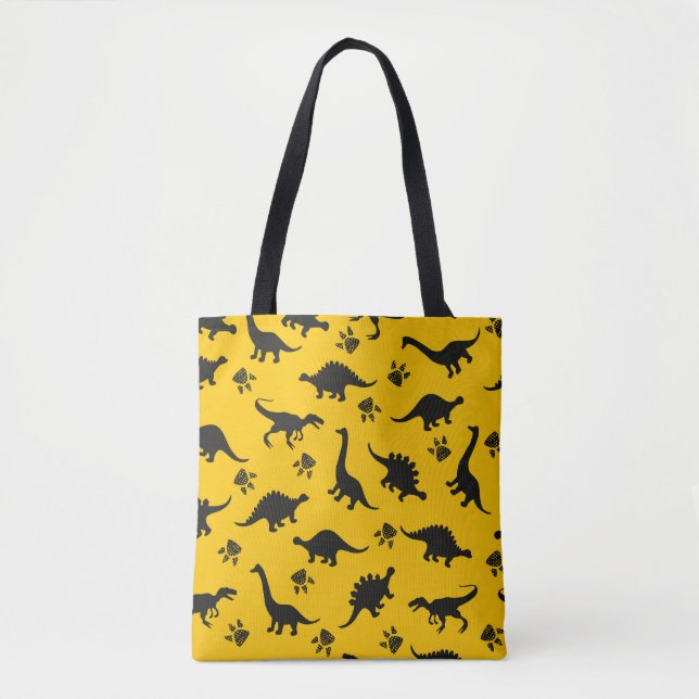 Tote Bag Dinosaures motifs de mignons enfants dinosaures co (Devant)