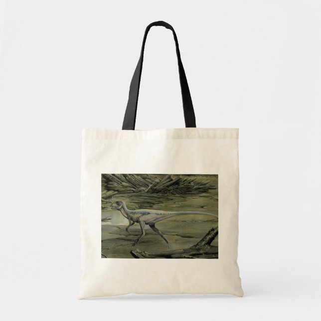 Tote Bag Dinosaures vintages, Hypsilophodon crétacé (Devant)