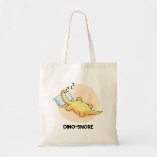Tote Bag Dinosnore Dormir Dinosaure Pun