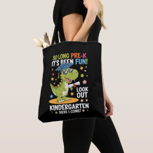 Tote Bag Diplômé de pré-maternelle Jardin d'enfants Dinosau