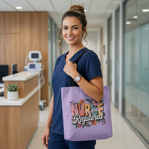 Tote Bag Diplôme d'infirmière autorisée IA personnalisé 
