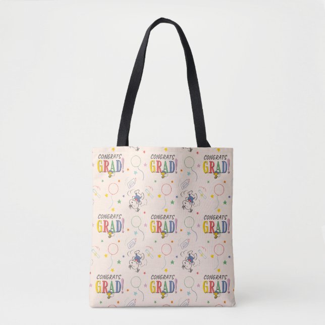 Tote Bag Diplôme Peanuts Snoopy Woodstock (Devant)