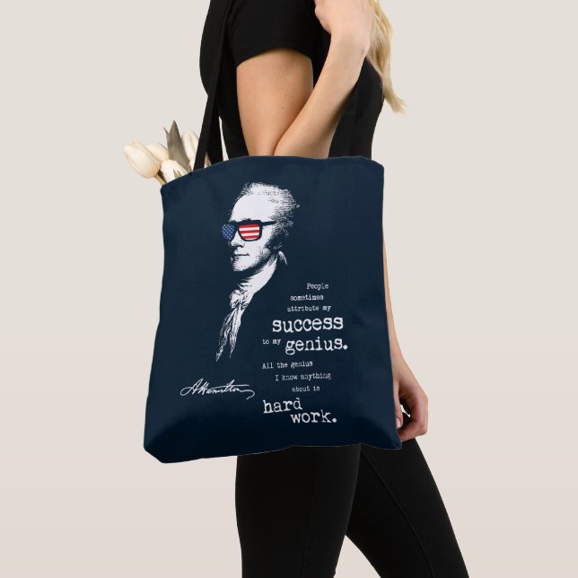 Tote Bag Dire de citation d'Alexander Hamilton. Cadeau de (De près)