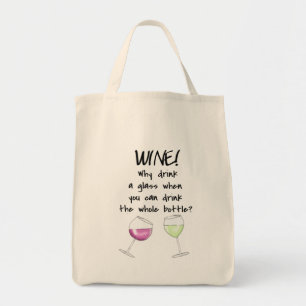 Tote Bag Dire drôle de mot de bouteille entière de boisso