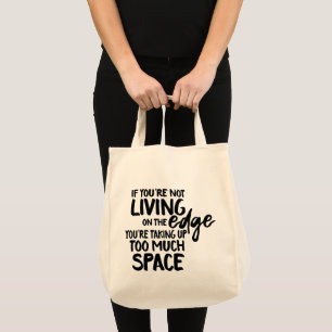 Tote Bag Dire drôle que la typographie vit au bord