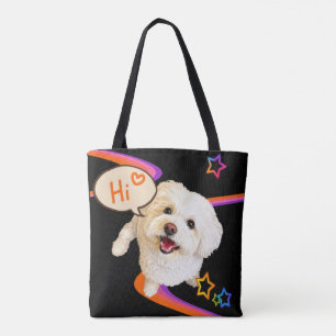 Tote Bag Dire simplement "Bonjour"