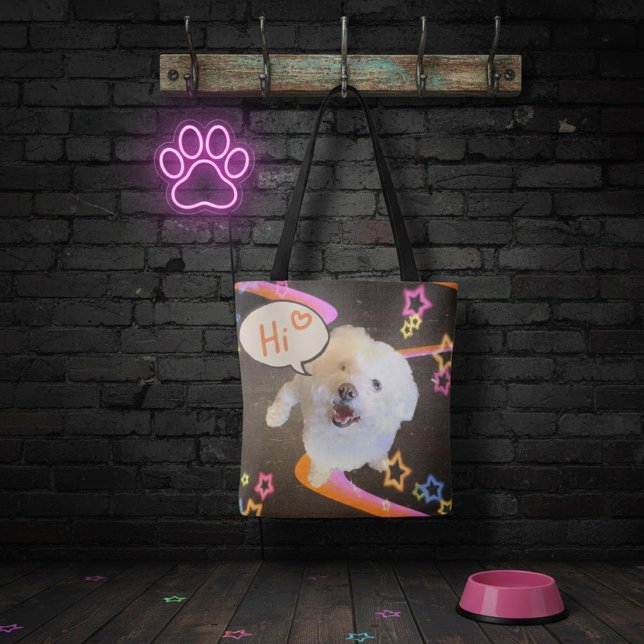 Tote Bag Dire simplement "Bonjour" (Créateur téléchargé)