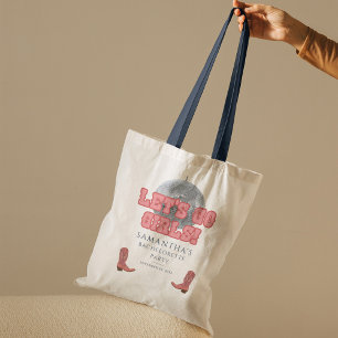 Tote Bag Disco Cowgirl Lets Go Girls Bachelorette Party