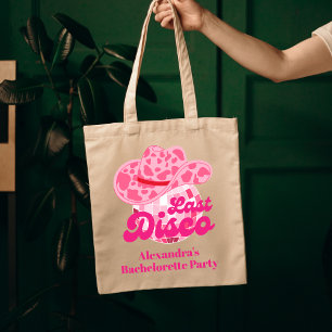 Tote Bag Disco Cowgirl Rodéo Rose Bachelortie Party