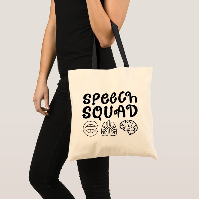 Tote Bag Discours Escouade Pathologie Enseignant Anniversai (Devant (produit))