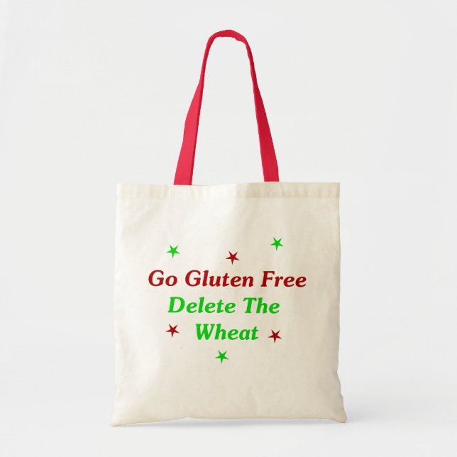 Tote Bag Disparaissent le gluten libre : Supprimez le blé (Devant)
