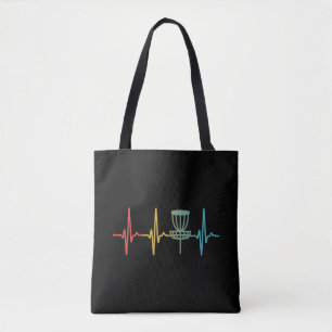 Tote Bag Disque de golf vintage rétro Cadeau de battement d