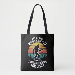 Tote Bag Disque Golf Drôle Vintage Bigfoot Golfeur Papa Fri