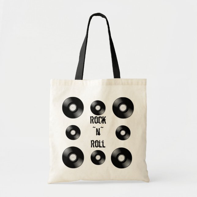 Tote Bag Disque vinyle (Devant)