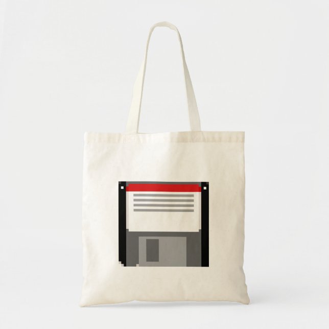 Tote Bag Disquette Pixel art (Devant)