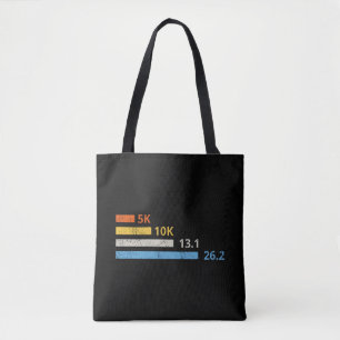 Tote Bag Distances de course I - 5K 10K 13,1 26,2 Marathoni