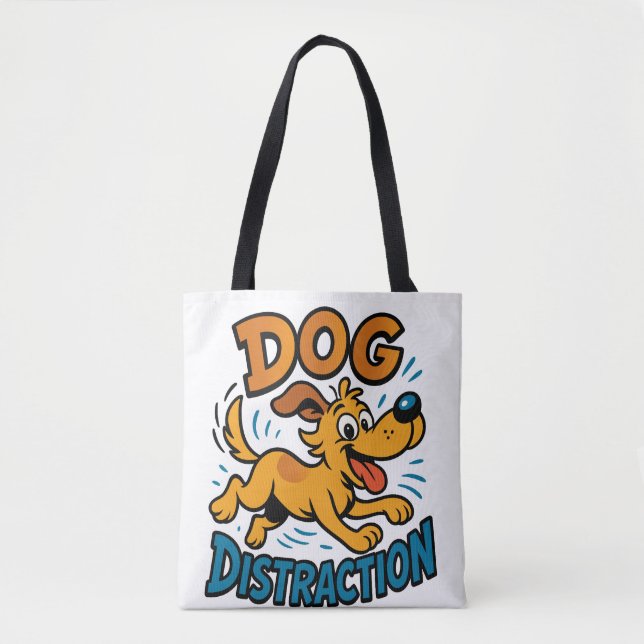Tote Bag Distraction de chien (Devant)