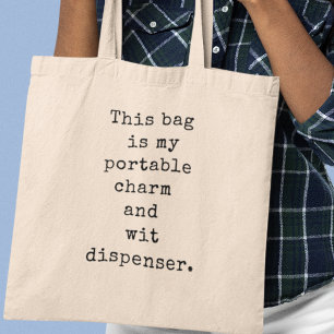 Tote Bag Distributeur de charme et d'humour Cool Cadeau Qui