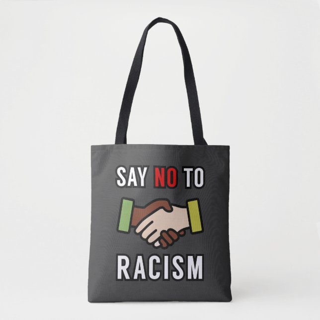 Tote Bag Dites Non Au Racisme (Devant)