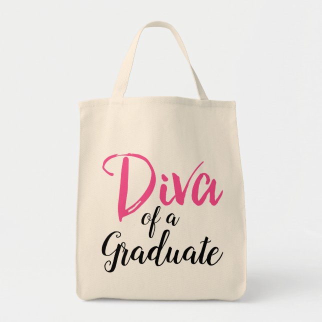 Tote Bag Diva d'un diplômé ! (Devant)
