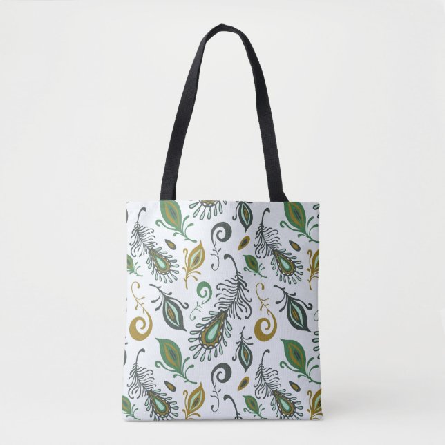 Tote Bag Diverses plumes colorées (Devant)