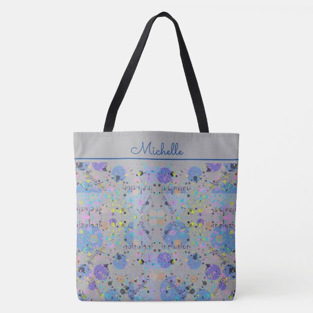 Tote Bag Diversité élégante Monogrammé (Devant)