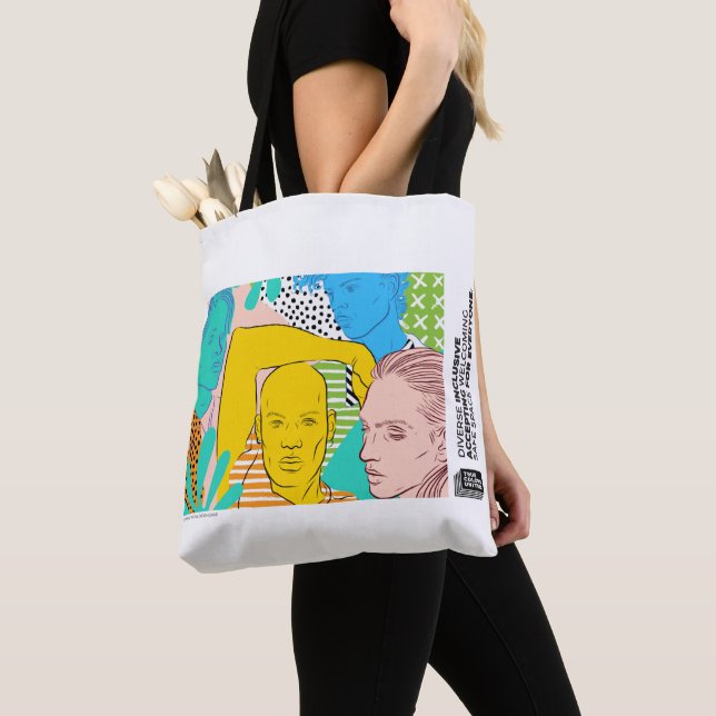 Tote Bag Diversité et inclusion Fourre-tout (De près)