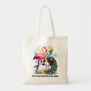 Tote Bag Diversité Inclusion Flamant Rose et ses Amis