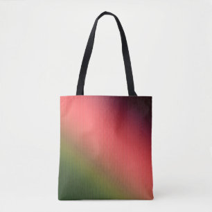 Tote Bag Divisé, rouge, vert, dégradé