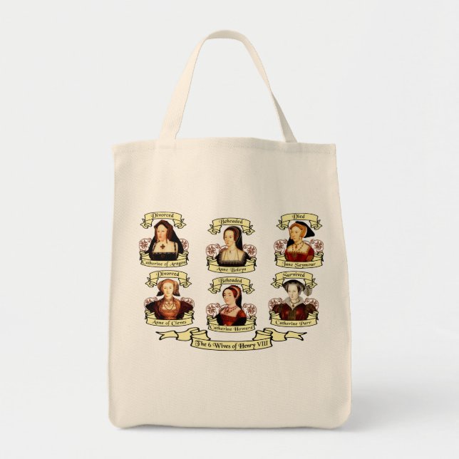 Tote Bag Divorcé, décapité, mort… Épouses de Henry VIII (Devant)