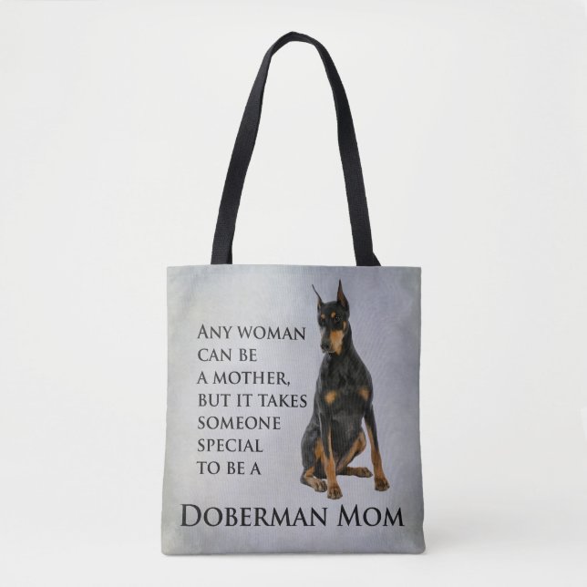 Tote Bag Doberman Mom Fourre-tout (Devant)