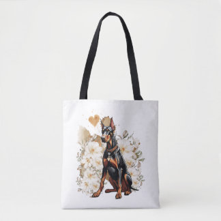 Tote Bag Doberman Oreille Naturel Un Cadeau Pour Doberman A