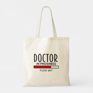 Tote Bag Docteur en cours, veuillez patienter, drôle d'écol