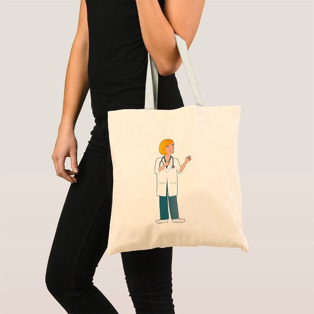 Tote Bag Docteur féminin (Créateur téléchargé)